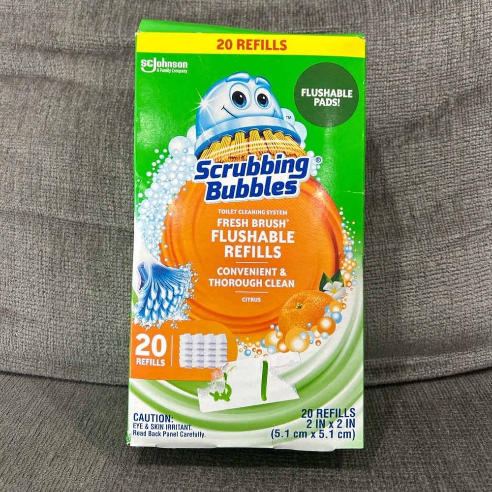 Scrubbing Bubbles Fresh Brush Flushables 20 Refills Toilet Bowl Cleaner
